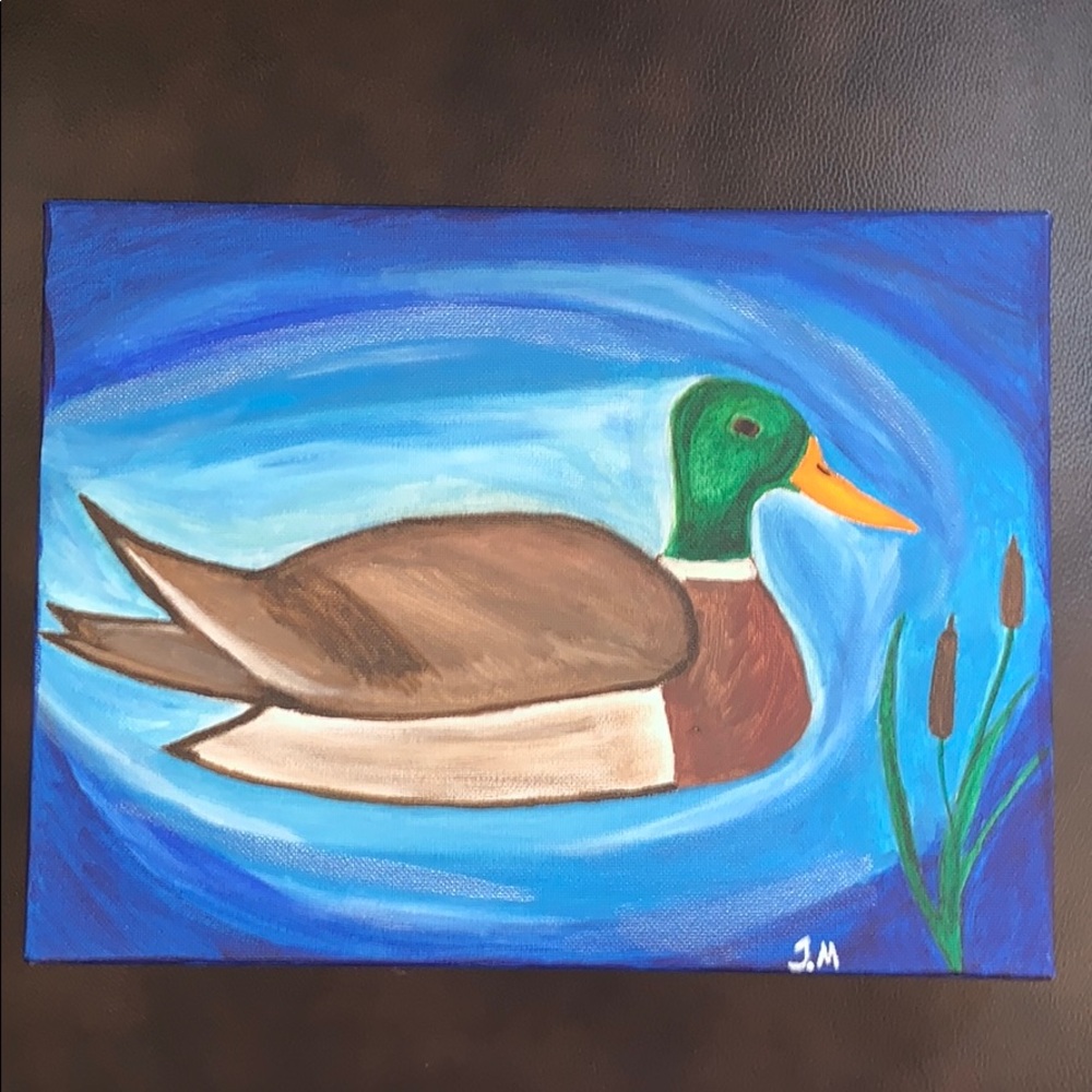 Duck Acrylic Canvas Painting Decor